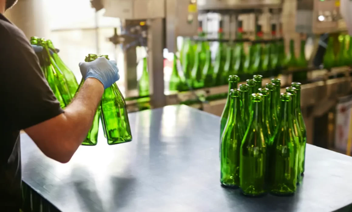Image of beverage bottle pasteurization